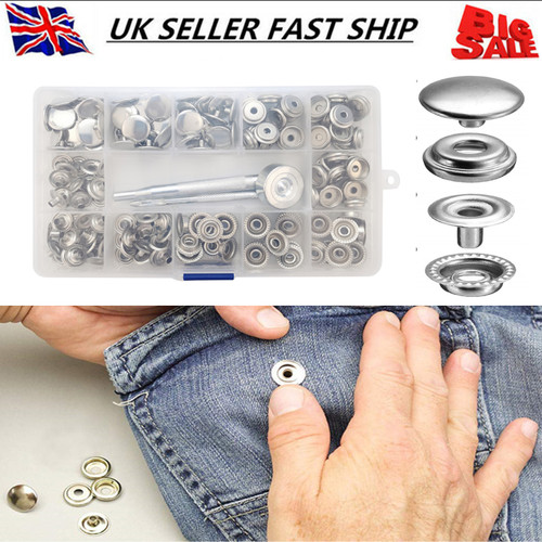 Snap fasteners 15mm - press, stud