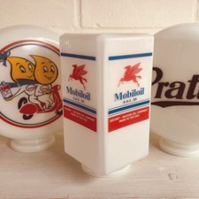 Mobiloil Pegasus Square Oil Gas Petrol Pump Globe | Oil and Petrol Memorabilia