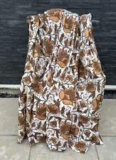 Vintage Floral Pleated Curtains D58”x W 40”