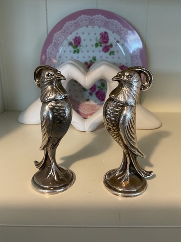 Pair art deco silver plated - deco,