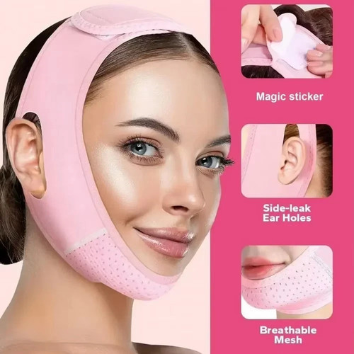 Reusable line face strap - v,