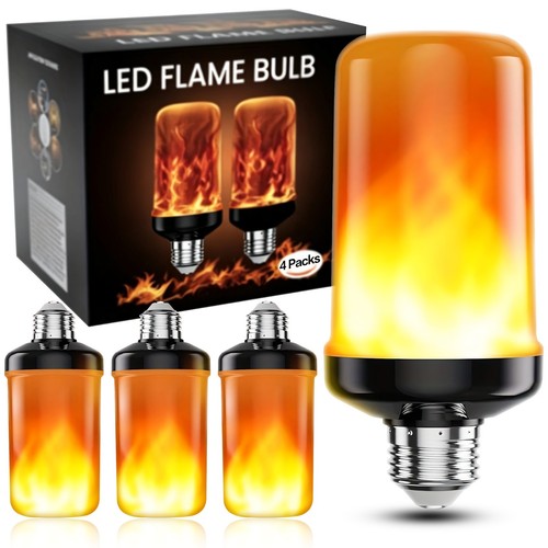 4pack led flame effect bulb - 4pack,