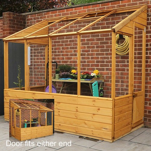 8x4 lean wooden - lean-to, greenhouse