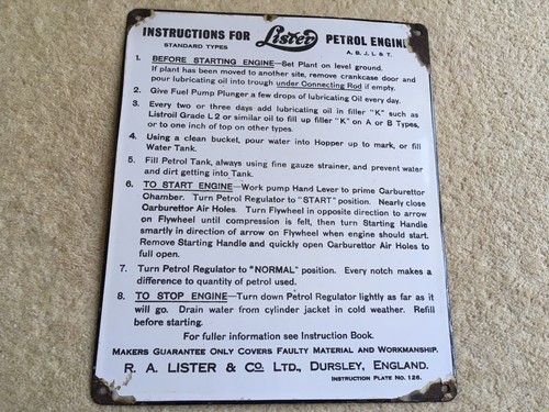 Scarce c1920s era instructions - scarce,