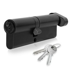 XFORT Matt Black Thumb Turn Euro Cylinder Lock