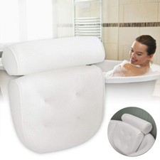 Luxury Bathroom Spa Bath Pillow Non-Slip Comfortable Headrest Cushion Bathtub