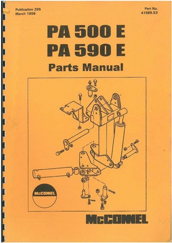 Mcconnel pa500e pa590e parts - pa500e,