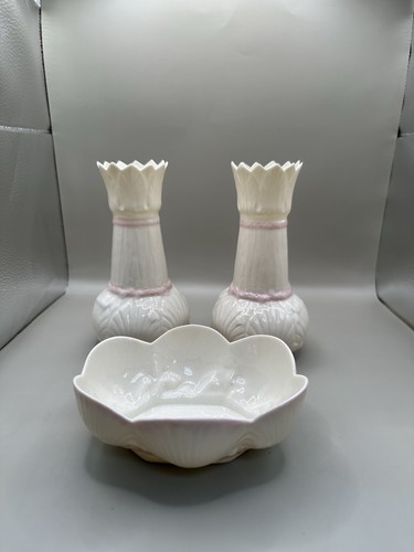 Stunning pair belleek - pair,