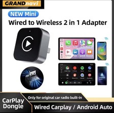 CarPlay Android Auto Adattatore USB 2 in 1 Universale Wireless Dongle Smart Mini