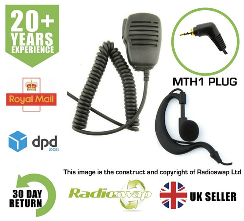 Speaker mic shape earpiece - &, g-shape