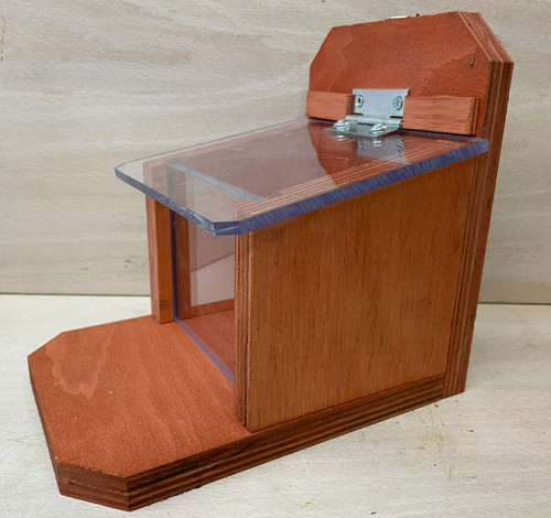 Squirrel feeder with clear - with,