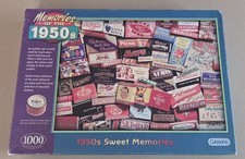 Gibsons 1000-Piece Jigsaw Puzzle 1950s Sweet Memories. (Complete)