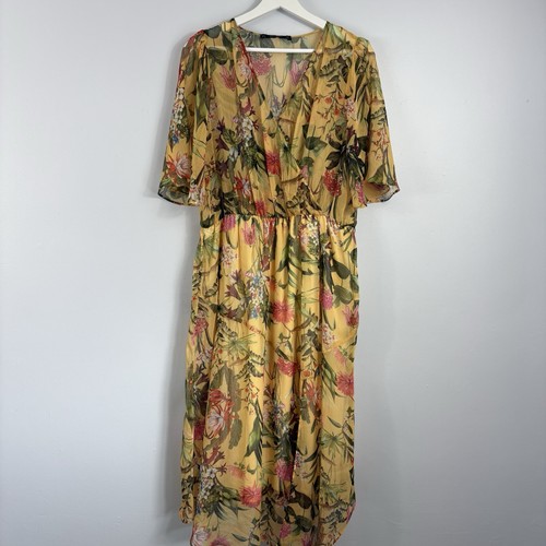 Zara dress size yellow - zara,