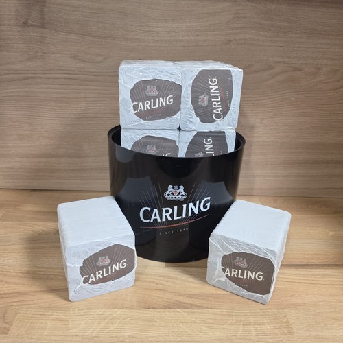 Carling beer ice bucket - carling, cooler