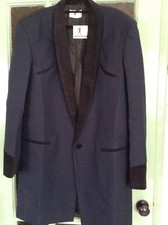 TEDDY BOY DRAPE JACKET IN DARK