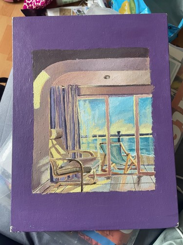 Acrylic painting canvas - a4,