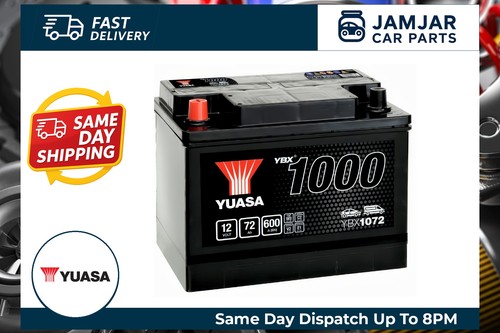 Yuasa car battery ybx1072 12v - battery,