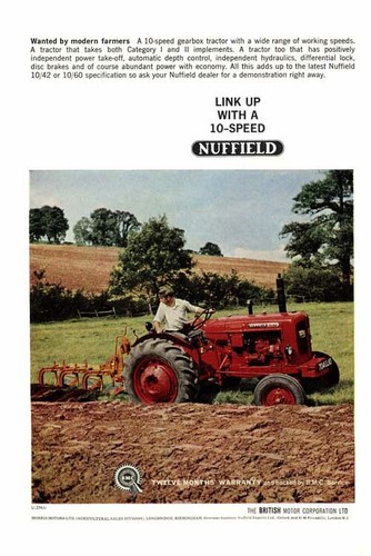 Vintage nuffield tractor - vintage,
