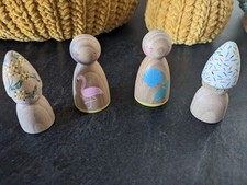 Melodie & Peg & Pals wooden peg doll bundle. Very good condition