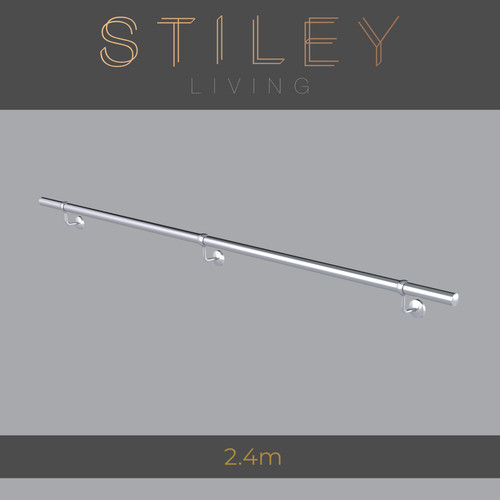 Stainless steel stair handrail - steel,
