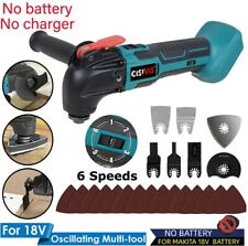 For Makita 18v Li-ion Cordless Multi Tool Oscillating Sander Cutter Grinder Saw