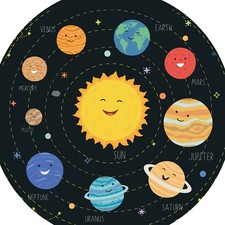 Solar System Planets - Tuff tray Insert/Mat - Black Tray not included