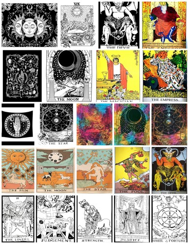 Tarot tapestry wall - tapestry, hanging