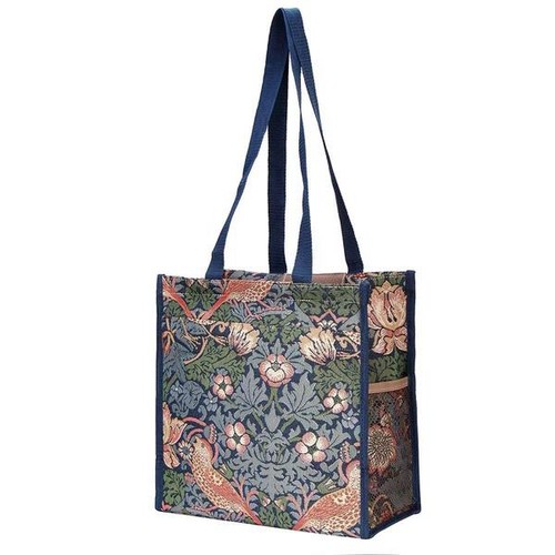 Strawberry thief shopper - strawberry,