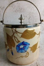 Vtg Biscuit Barrel Ceramic