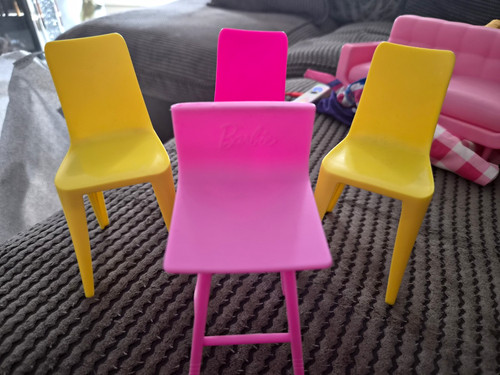 Barbie plastic chair furniture - chair,