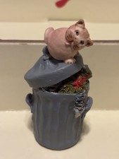 Peter Fagan Colour Box Trash Can Cat HS54 Home Sweet Home Cat On A Dustbin