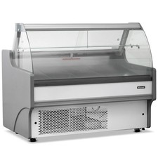 NEW BLIZZARD CURVED GLASS SERVE OVER DELI CAFE COUNTER 1.3M WIDE RRP £2358