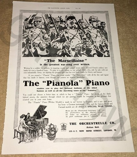 Pianola 1915 piano - pianola,
