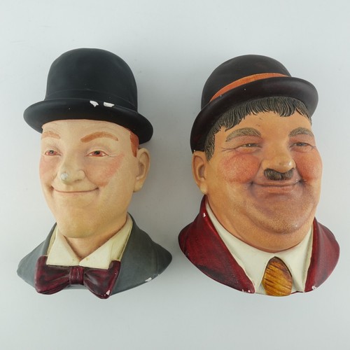 Laurel hardy wall busts - wall, by