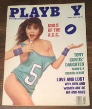 Playboy Magazine Apr 1990 / Girls of the A.C.C. (Comes in a protective sleeve)