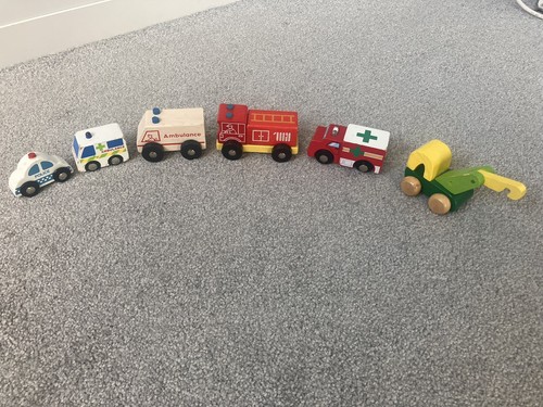 Wooden toy car - wooden, bundle
