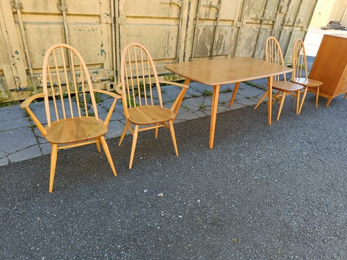 Ercol plank table with - plank,