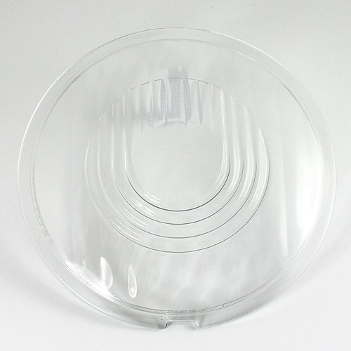 Domed pressed glass lens - pressed, with