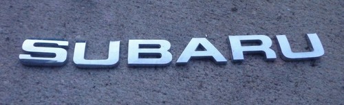 Subaru rear emblem letters