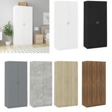 Tall Wooden Wardrobe With 2