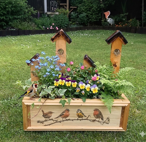 Wooden window box - wooden,