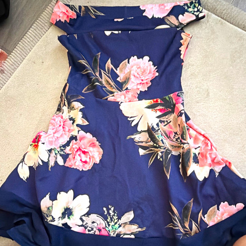 Quiz navy floral - floral, fit