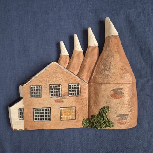 Oast house cottage ceramic - house,