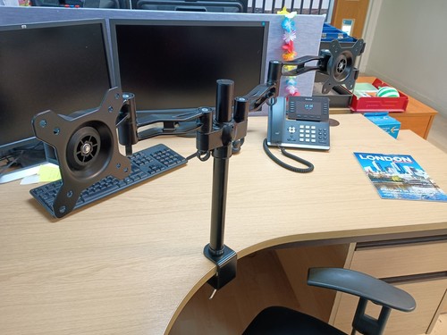 Duronic dual monitor arm - , mount