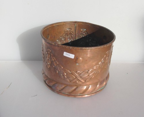 Vintage copper trough tub - trough,