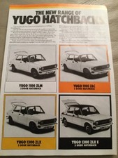 Yugo Cars Brochure - c1982