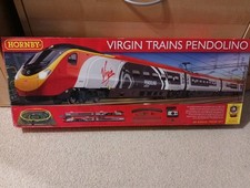 Hornby Virgin Pendilino Set Boxed with track mat and rail pins.
