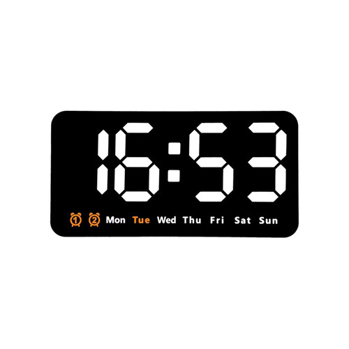 Digital wall clock with led - wall,