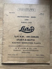 Lister Start-O-Matic Generator