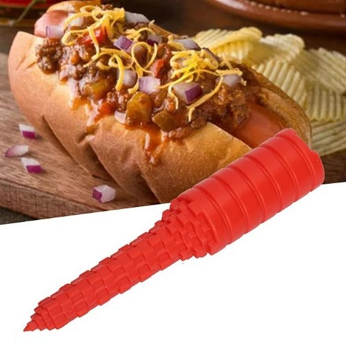 Drill hole hot dog bun - drill,
